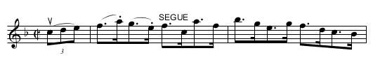 Lee's Double -- Clog - staff notation