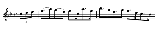 Lee's Double Clog - staff notation