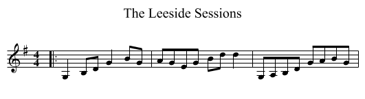 Leeside Sessions, The  - staff notation