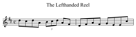 Lefthanded Reel, The - staff notation