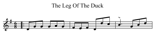 Leg Of The Duck, The  - staff notation