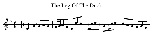 Leg Of The Duck, The  - staff notation