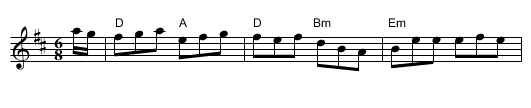 Leg of the Duck - staff notation