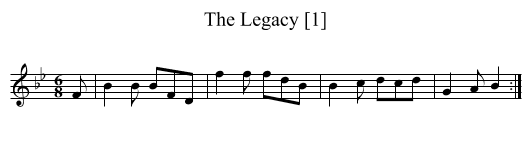 Legacy [1], The - staff notation