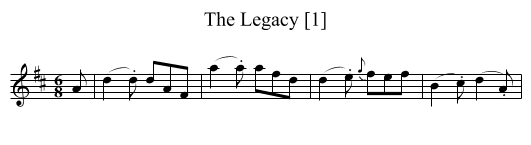 Legacy [1], The  - staff notation