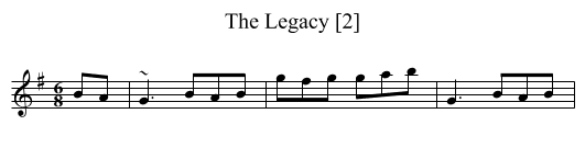 Legacy [2], The - staff notation
