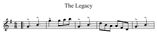 Legacy, The  - staff notation