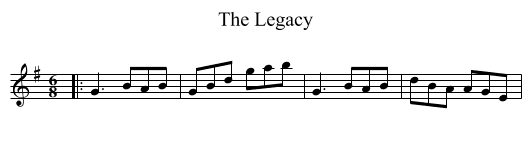 Legacy, The  - staff notation