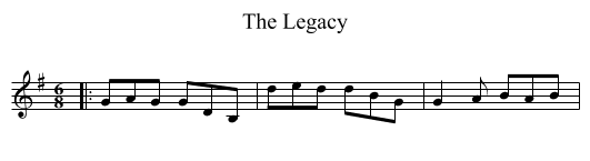 Legacy, The  - staff notation