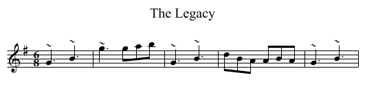 Legacy, The  - staff notation
