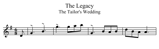 Legacy, The - staff notation