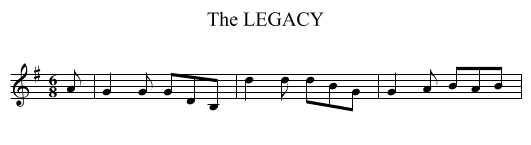 LEGACY, The - staff notation