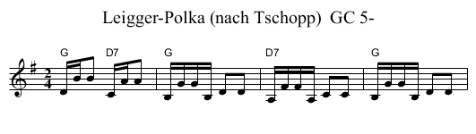 Leigger-Polka (nach Tschopp)  GC 5- - staff notation