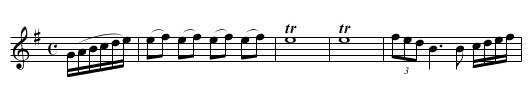 Leinster Outcry, The - staff notation