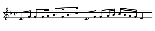 Leith Hall - staff notation