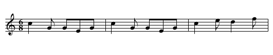 Leith Races - staff notation