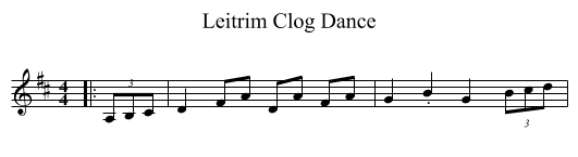 Leitrim Clog Dance - staff notation