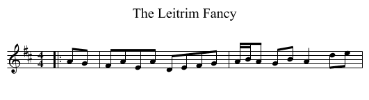 Leitrim Fancy, The  - staff notation