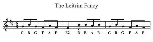 Leitrim Fancy, The - staff notation