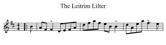Leitrim Lilter, The  - staff notation