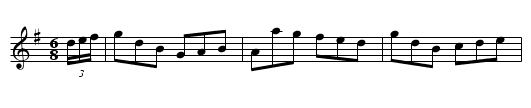 Leitrim Piper - staff notation
