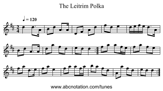 Leitrim Polka, The - staff notation