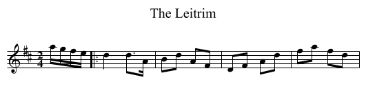 Leitrim, The  - staff notation