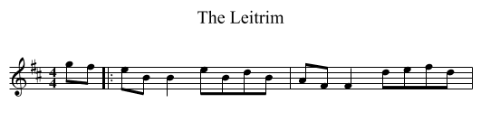 Leitrim, The  - staff notation