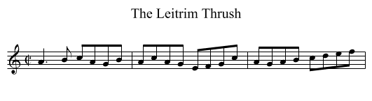 Leitrim Thrush, The  - staff notation