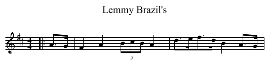Lemmy Brazil's - staff notation