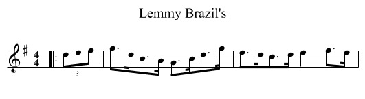 Lemmy Brazil's - staff notation