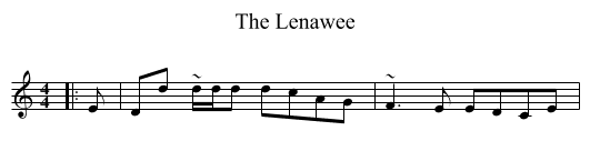 Lenawee, The  - staff notation