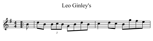 Leo Ginley's - staff notation