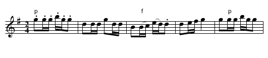 Leporella. CJF.071, La - staff notation