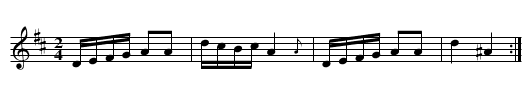Les bâtons et les serviettes - staff notation