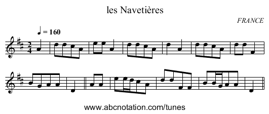 les Navetières - staff notation