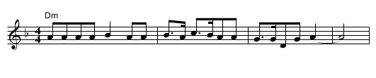 Les Parapluies de Cherbourg - staff notation