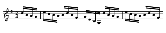 Les Plaisirs de Flore - staff notation