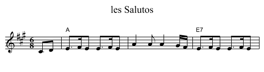 les Salutos - staff notation
