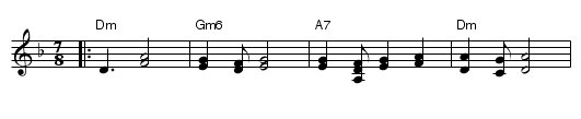 Lesi - staff notation