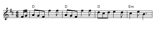 Lesley Dolman's Jig - staff notation