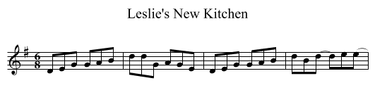 Leslie's New Kitchen - staff notation
