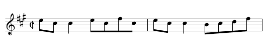 Leslie's Reel - staff notation