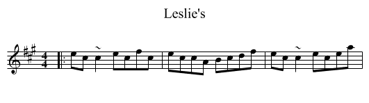 Leslie's - staff notation