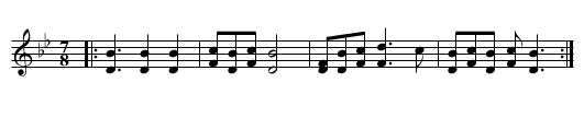 Lesnoto Oro - staff notation