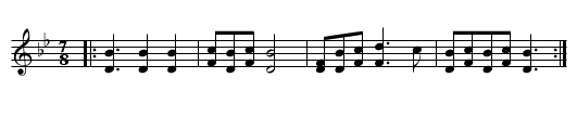 Lesnoto Oro - staff notation
