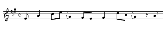 Let me alone - staff notation