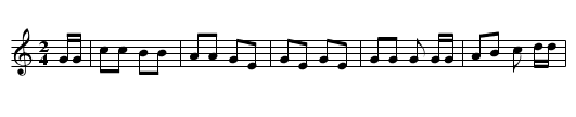 Let the Bulgine Run - staff notation