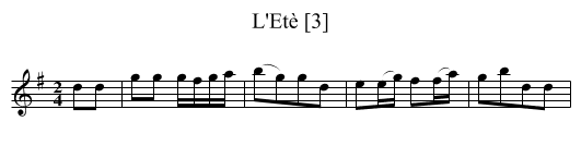 L'Etè [3] - staff notation