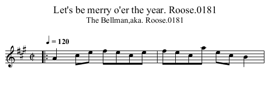 Let's be merry o'er the year. Roose.0181 - staff notation